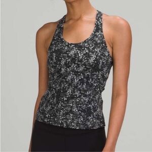 Lululemon Cool Racerback Tank Top 
Blossom Overlay Starlight Multi EUC